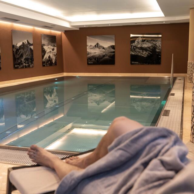 indoor pool in the hotel in Tyrol
