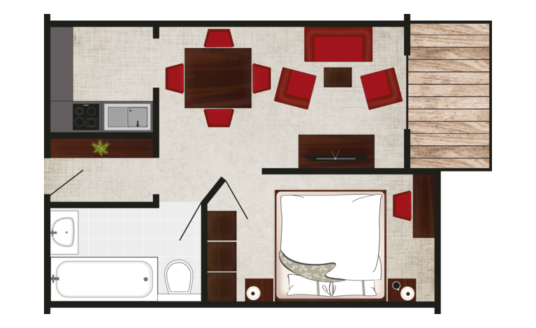 room enzian layout